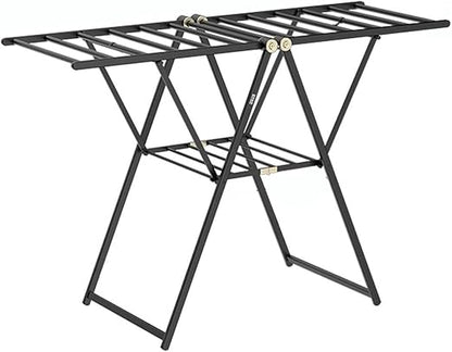 Foldable Ceiling Drying Rack Space-Saving Laundry Hanger
