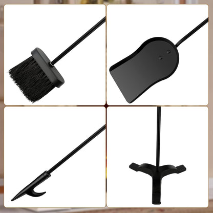 Fireplace Cleaning Kit 4-Piece Ash Tool Set
