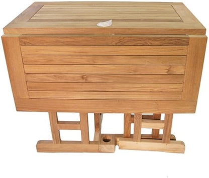 Foldable Teak Patio Table for Entertaining and Everyday Use