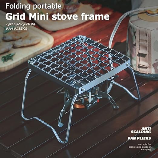 Folding Camp Grill Portable BBQ Fire Rack