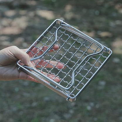 Folding Camp Grill Portable BBQ Fire Rack
