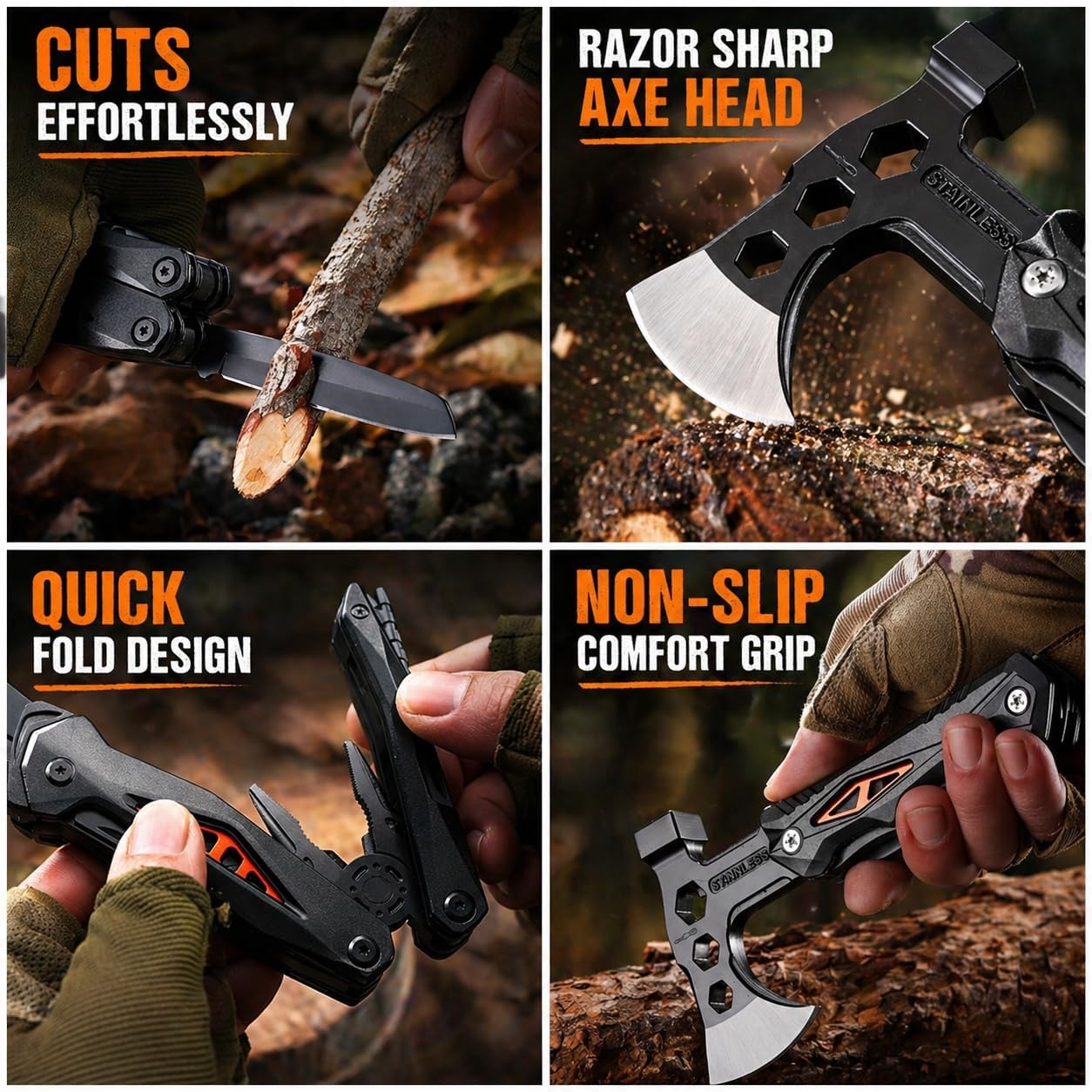 Outdoor Survival Multitool Compact Emergency Gear