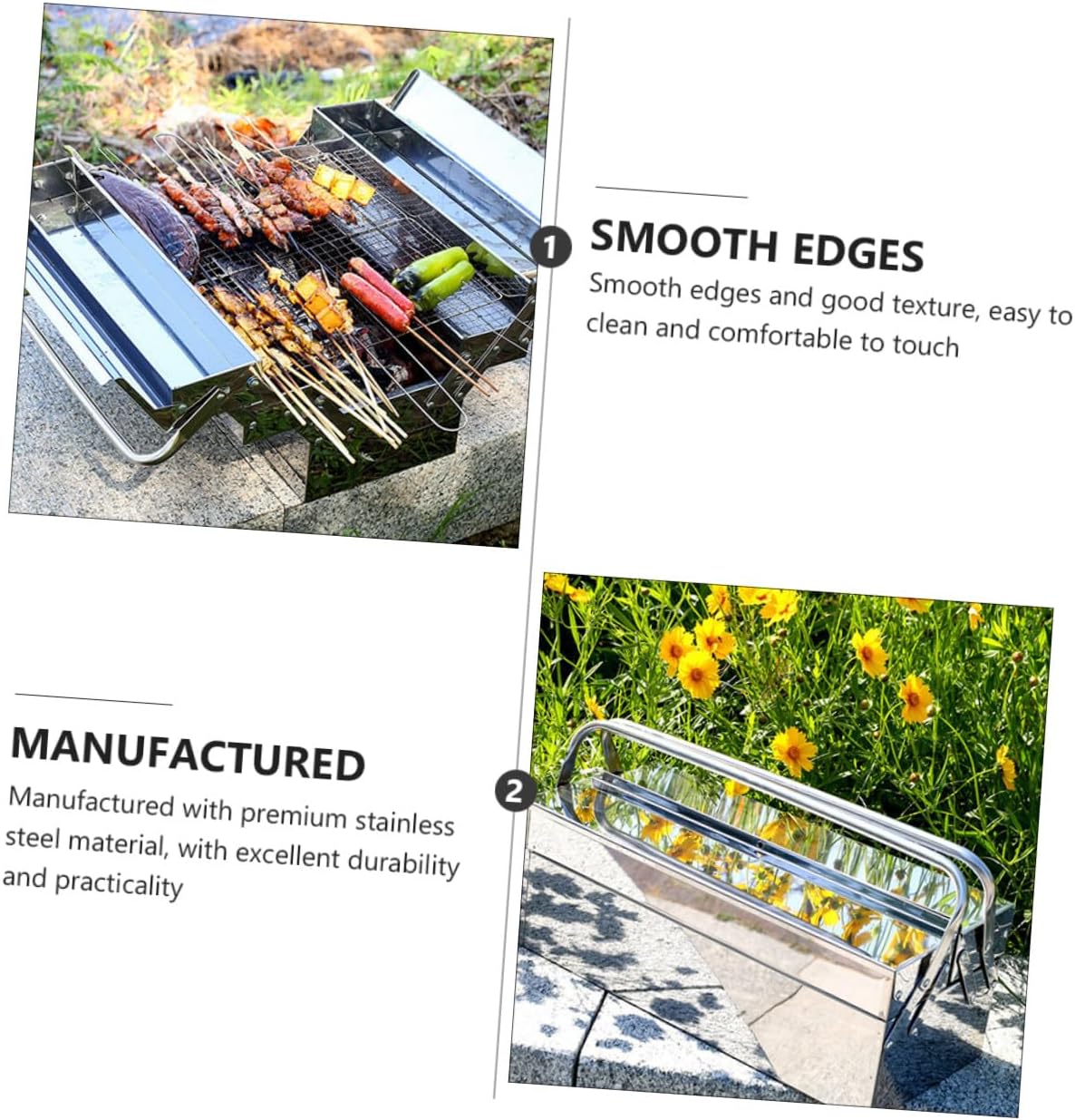 Grill Basket Stainless Steel Cooking Tray