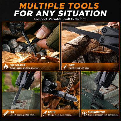 Outdoor Survival Multitool Compact Emergency Gear