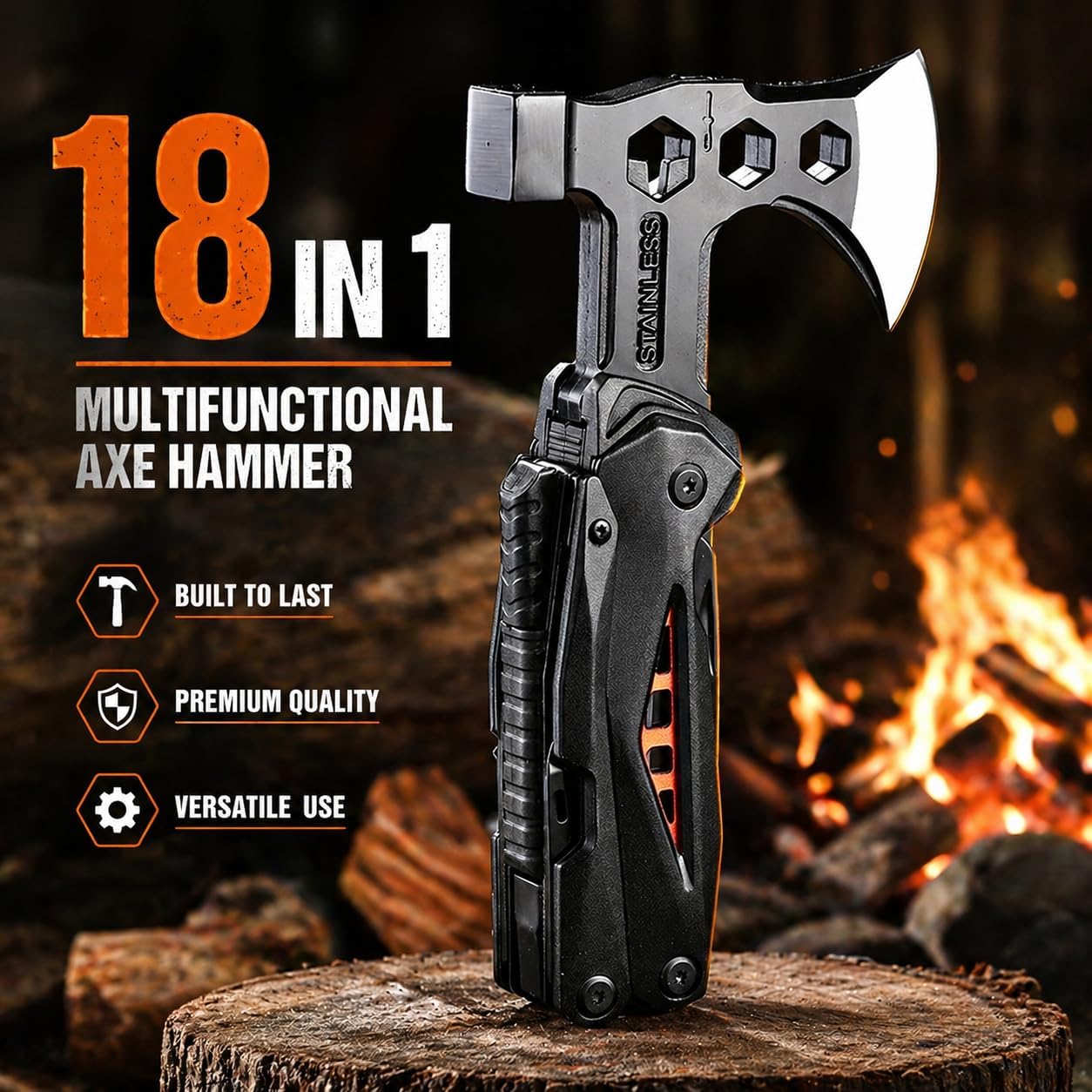 Outdoor Survival Multitool Compact Emergency Gear