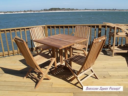 Foldable Teak Patio Table for Entertaining and Everyday Use