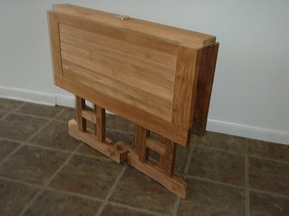 Foldable Teak Patio Table for Entertaining and Everyday Use